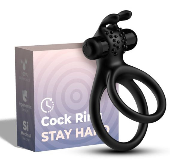 TOYBOY MAX BUNNY double loop vibrating ring - image 2