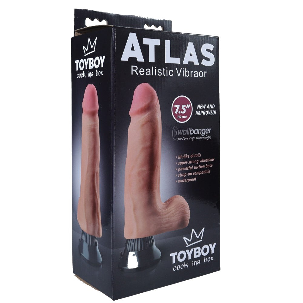TOYBOY ATLAS Realistic suction dildo Vibrator 19 cm - image 8