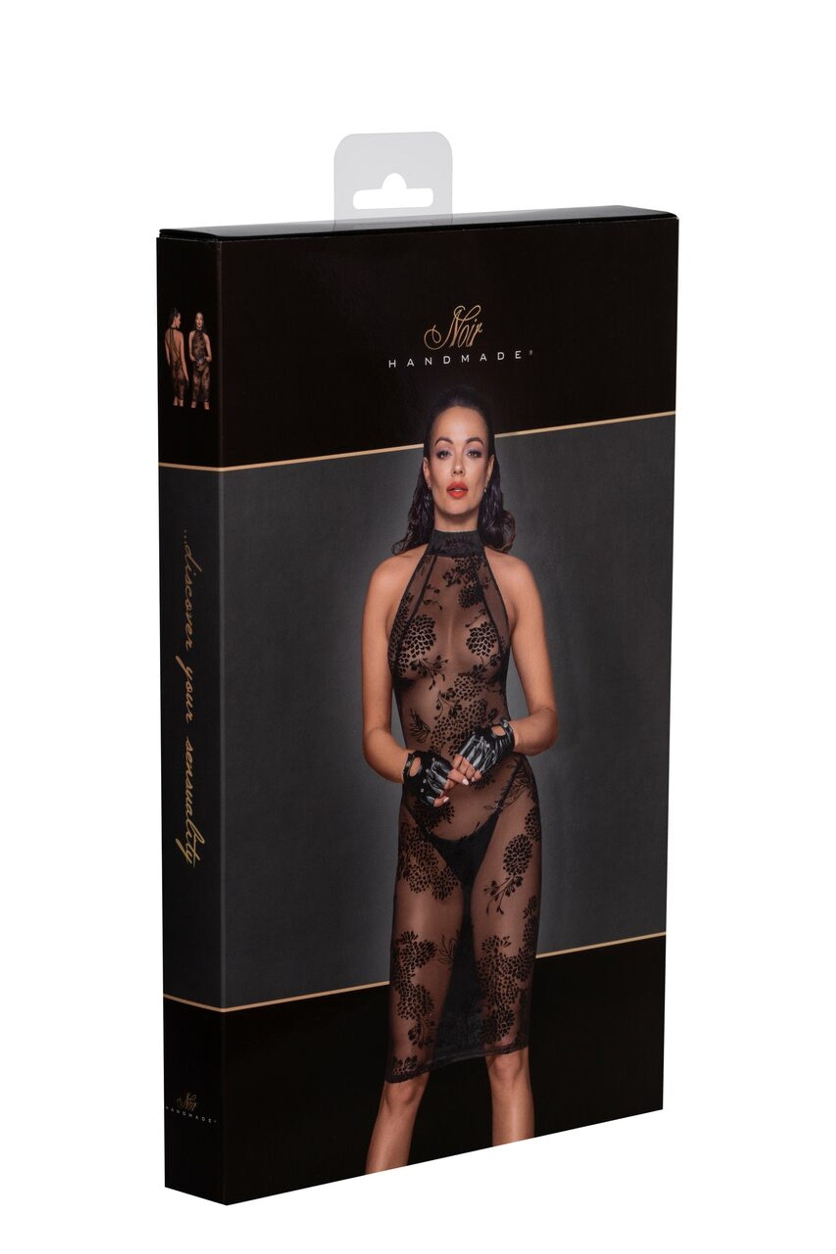 Noir handmade Midi tulle dress with velvet straps in the back - image 6