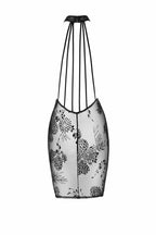 Noir handmade Midi tulle dress with velvet straps in the back - image 2