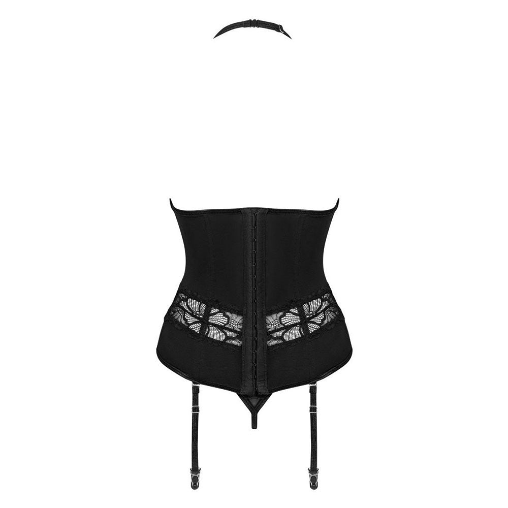 Plus Size Obsessive Serafia corset with thong