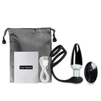 Remote Controlled Metal Vibrating Butt Plug with rings - image 7