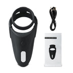 Cock and Ball Ring with Rechargeable perineum vibrator - image 7