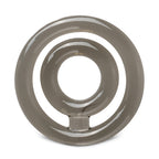 Dual Cock and Balls Ring CLEAR