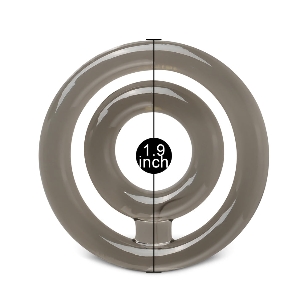 Dual Cock and Balls Ring CLEAR - image 3