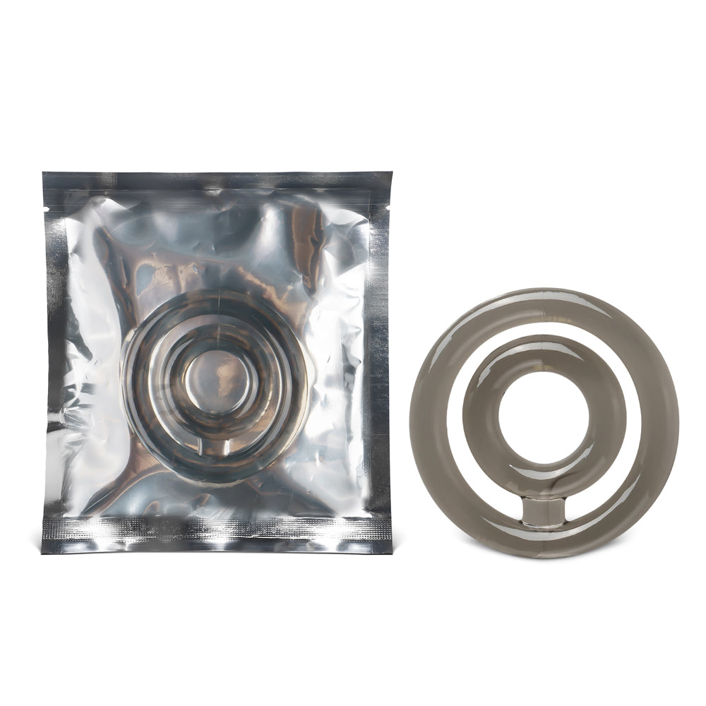 Dual Cock and Balls Ring CLEAR - image 4