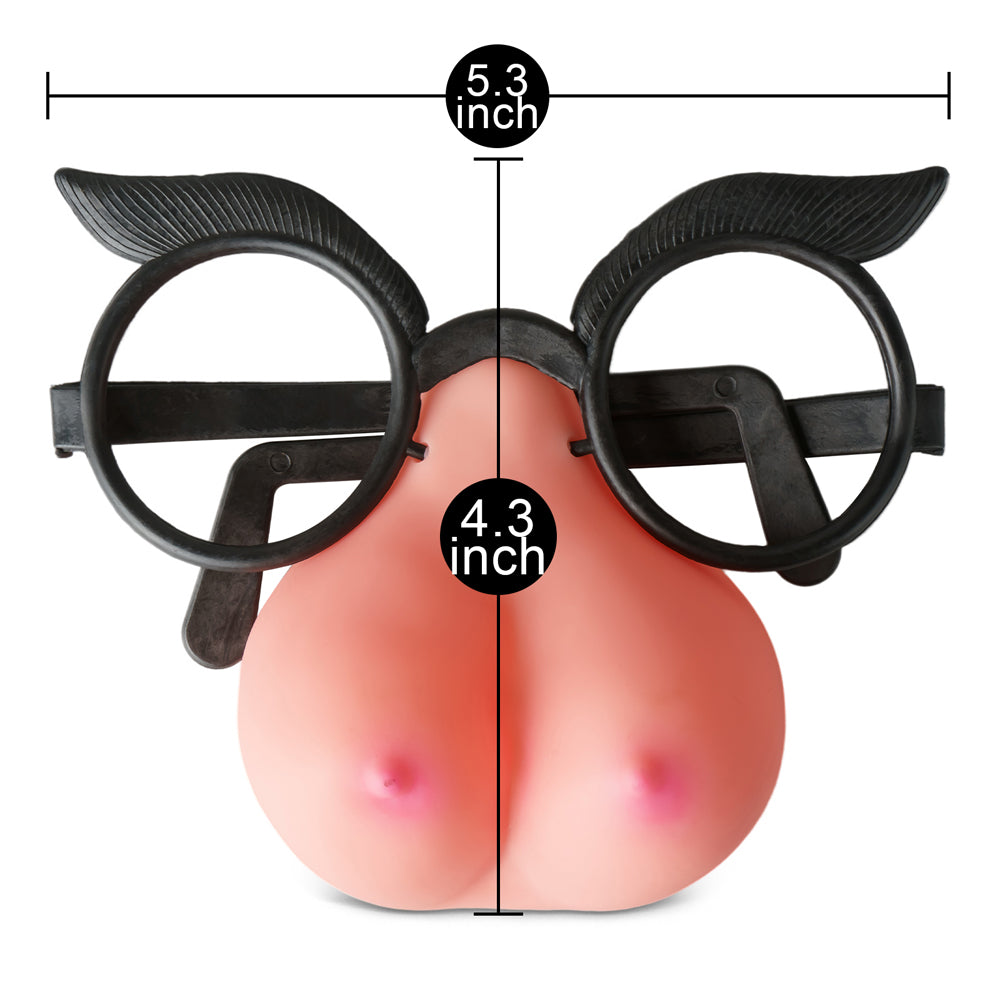 Tits shape nose with Eye-glasses - image 3
