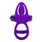 PRETTY LOVE VIBRATION shaft and testicles Ring Purple - image 6