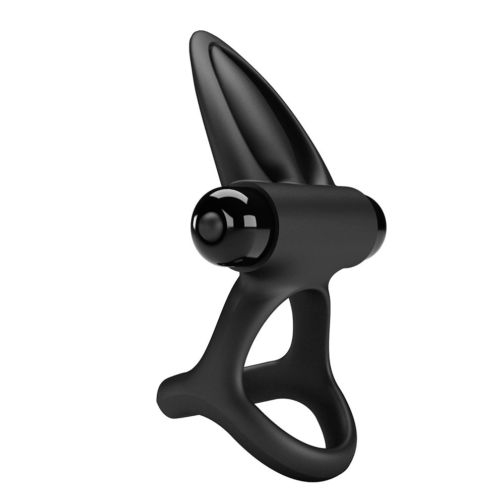PRETTY LOVE shaft and testicles Vibration Ring BLACK