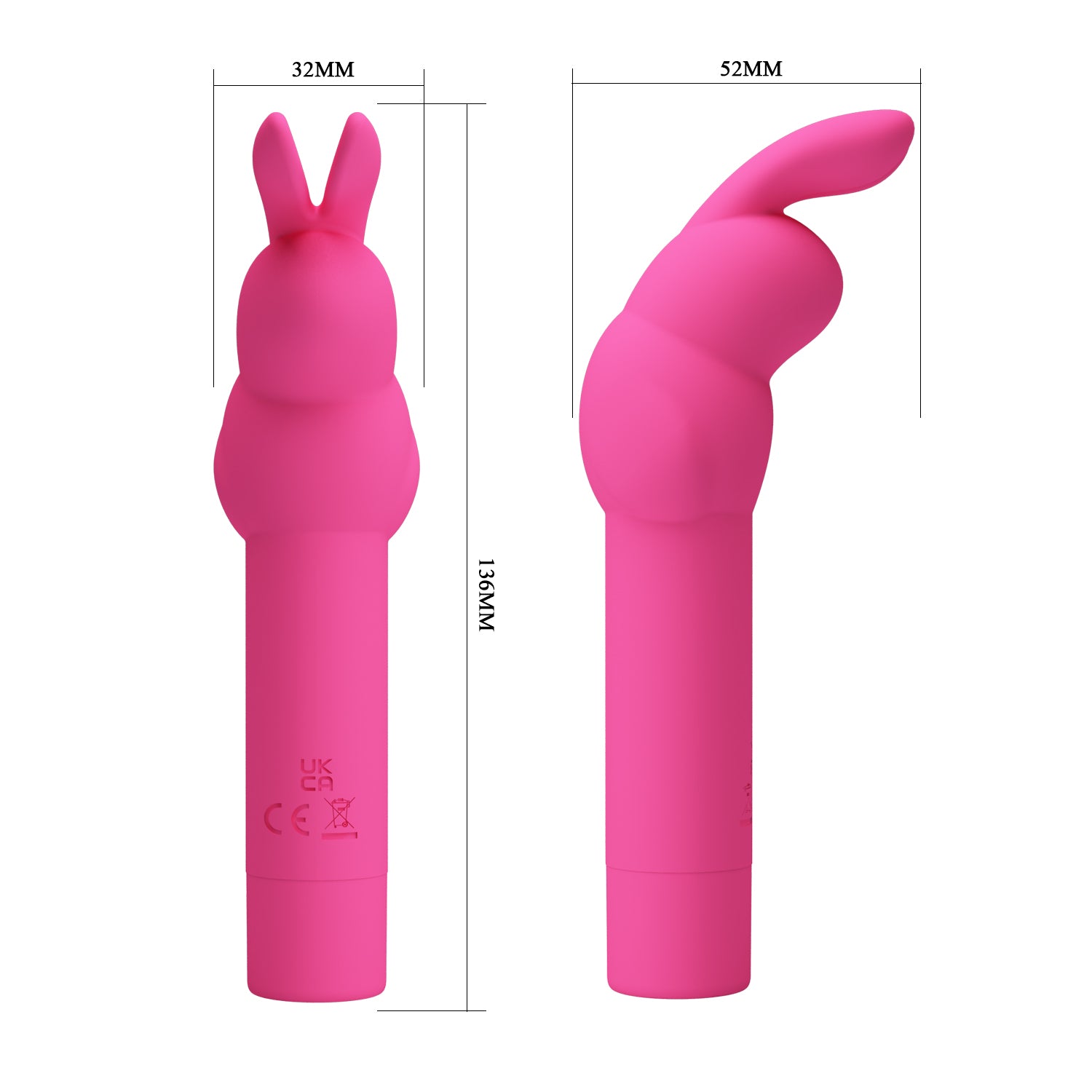 PRETTY LOVE GERARDO Bunny silicone vibrator 14 cm Δευτερεύουσα εικόνα προϊόντος