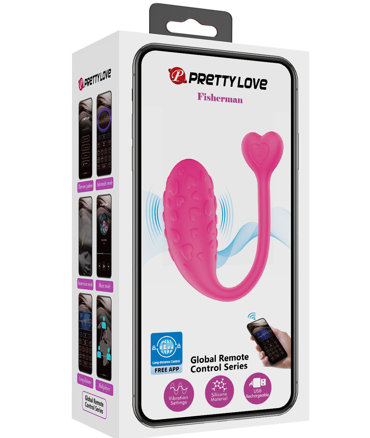 PRETTY LOVE FISHERMAN long distance APP controlled vibrating egg