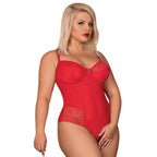 Plus Size Obsessive Jolierose Crotchless Teddy