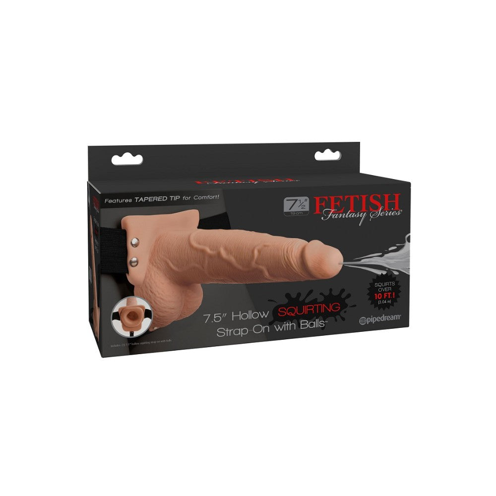 Strap On with Hollow Squirting Dildo 19 x 4.8 cm Δευτερεύουσα εικόνα προϊόντος