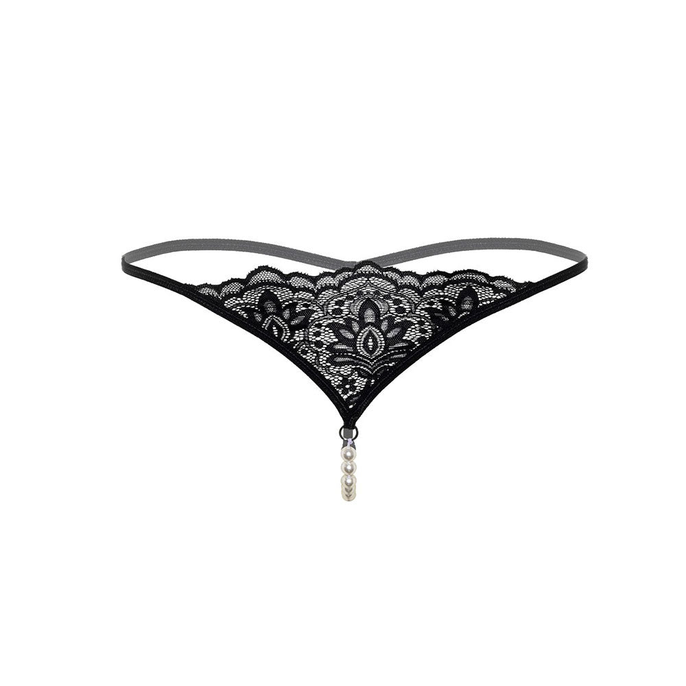 Daring Pearl beaded g-string BLACK - image 3
