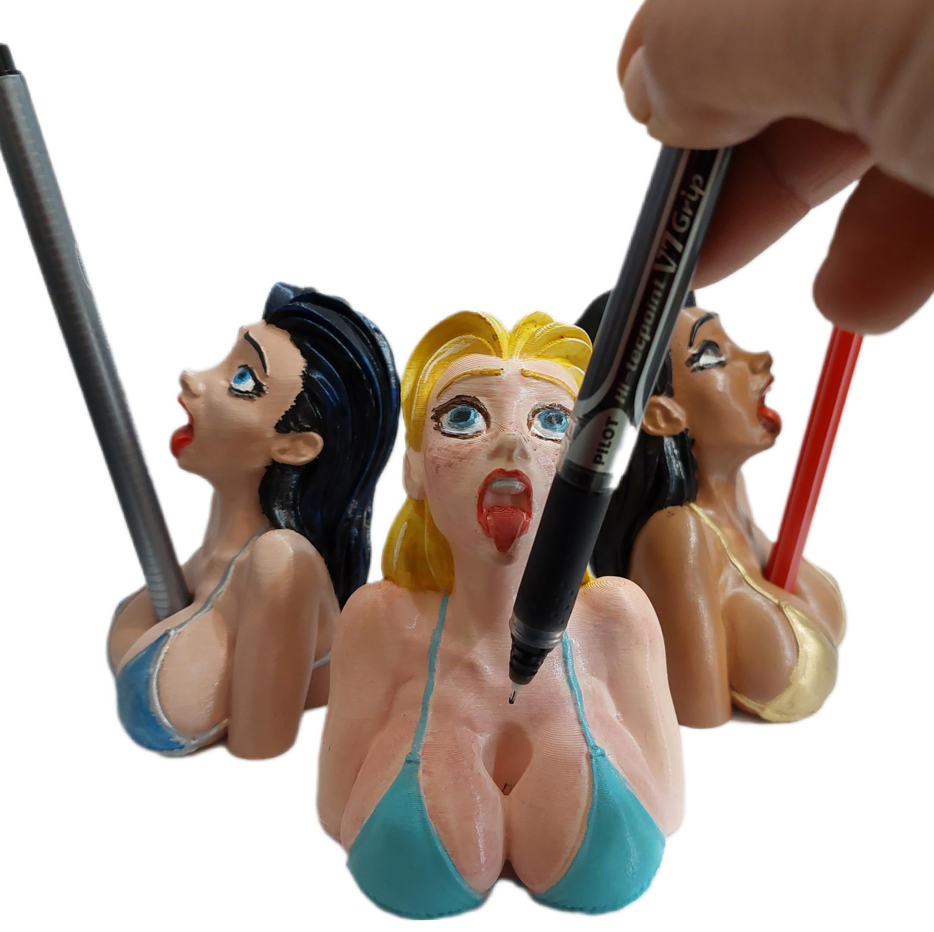 Boobs in Bra Pen Holder - image 2