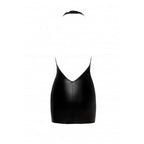 Noir handmade Powerwetlook mini-dress with low back - image 7