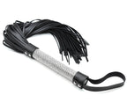Tails Flogger whip with Rhinestoned handle 50 cm - image 5