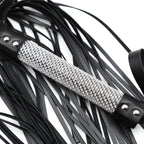Tails Flogger whip with Rhinestoned handle 50 cm - image 7