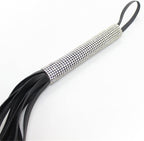 Tails Flogger whip with Rhinestoned handle 50 cm - image 4