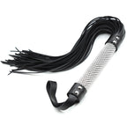 Tails Flogger whip with Rhinestoned handle 50 cm - image 2