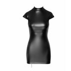 Noir handmade Wetlook mini dress with lace up back - image 4