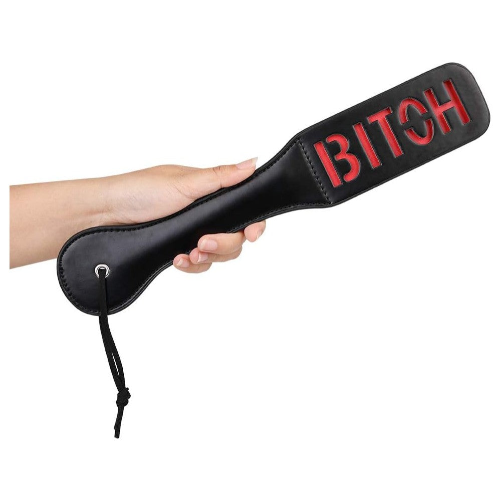 NAUGHTY TOYS BITCH spanking leather Paddle 32 cm - image 2