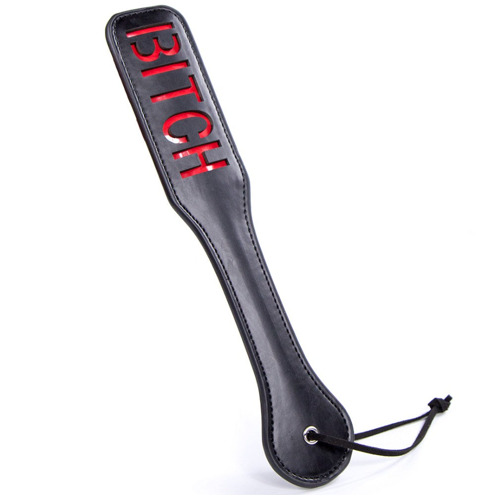 NAUGHTY TOYS BITCH spanking leather Paddle 32 cm - image 4