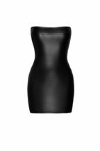 Noir handmade Crocodile printed wetlook mini dress - image 4