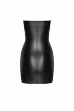 Noir handmade Crocodile printed wetlook mini dress