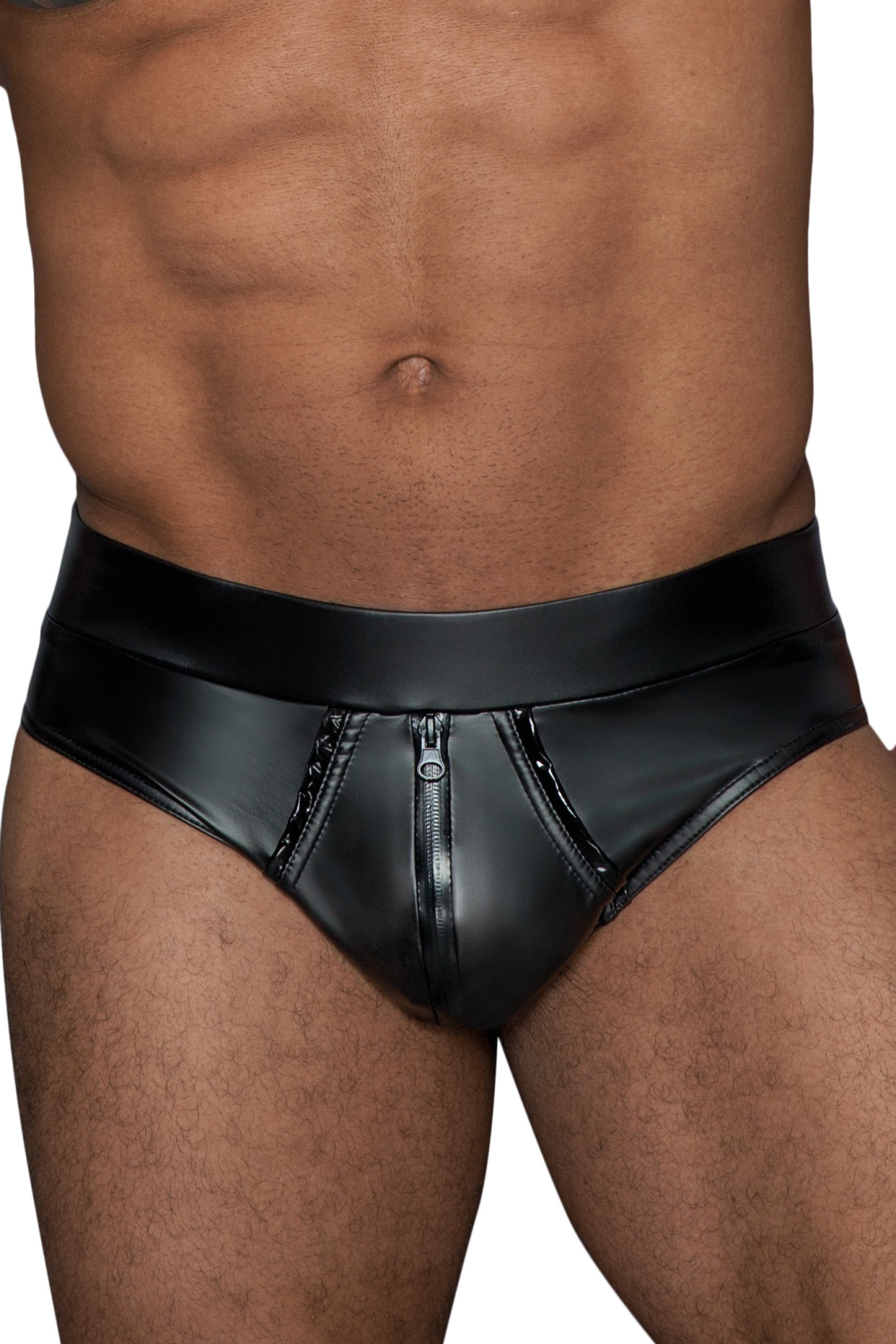 Noir handmade Shorts with continuous zipper Secondary image