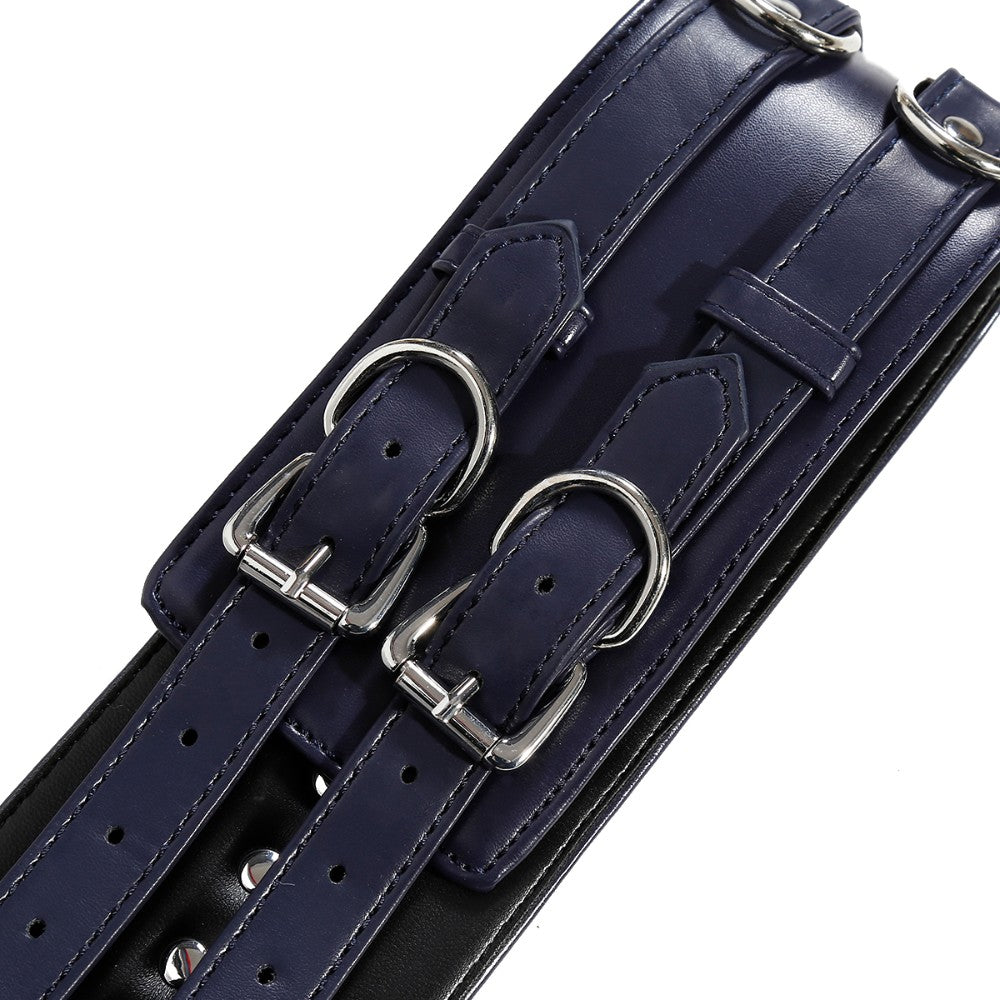 NAUGHTY TOYS leather body corset wrist cuffs restraints 2pcs set - image 4