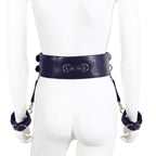 NAUGHTY TOYS leather body corset wrist cuffs restraints 2pcs set - image 6