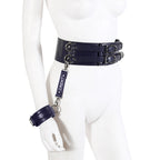 NAUGHTY TOYS leather body corset wrist cuffs restraints 2pcs set - image 2
