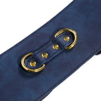NAUGHTY TOYS BLUE GOLD leather corset cuffs restraints 2pcs set - image 6
