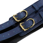 NAUGHTY TOYS BLUE GOLD leather corset cuffs restraints 2pcs set - image 9