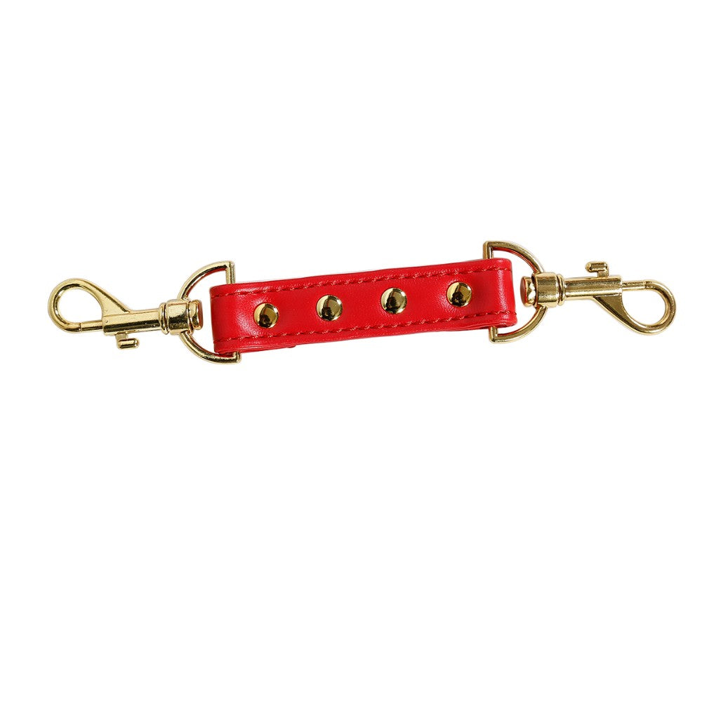 NAUGHTY TOYS SEXY RED leather corset cuffs restraints 2pcs set - image 4