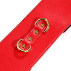 NAUGHTY TOYS SEXY RED leather corset cuffs restraints 2pcs set - image 8