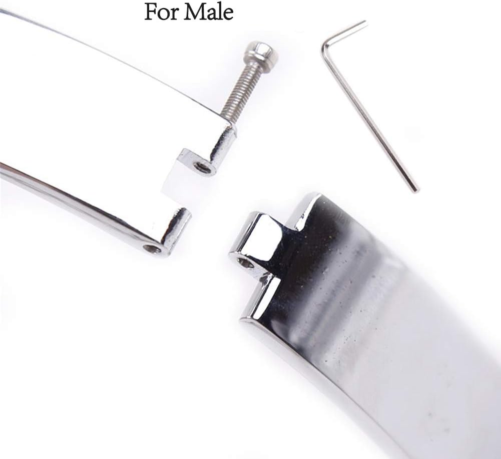 MALE Steel neck Collar with chain leash - L SIZE - image 6