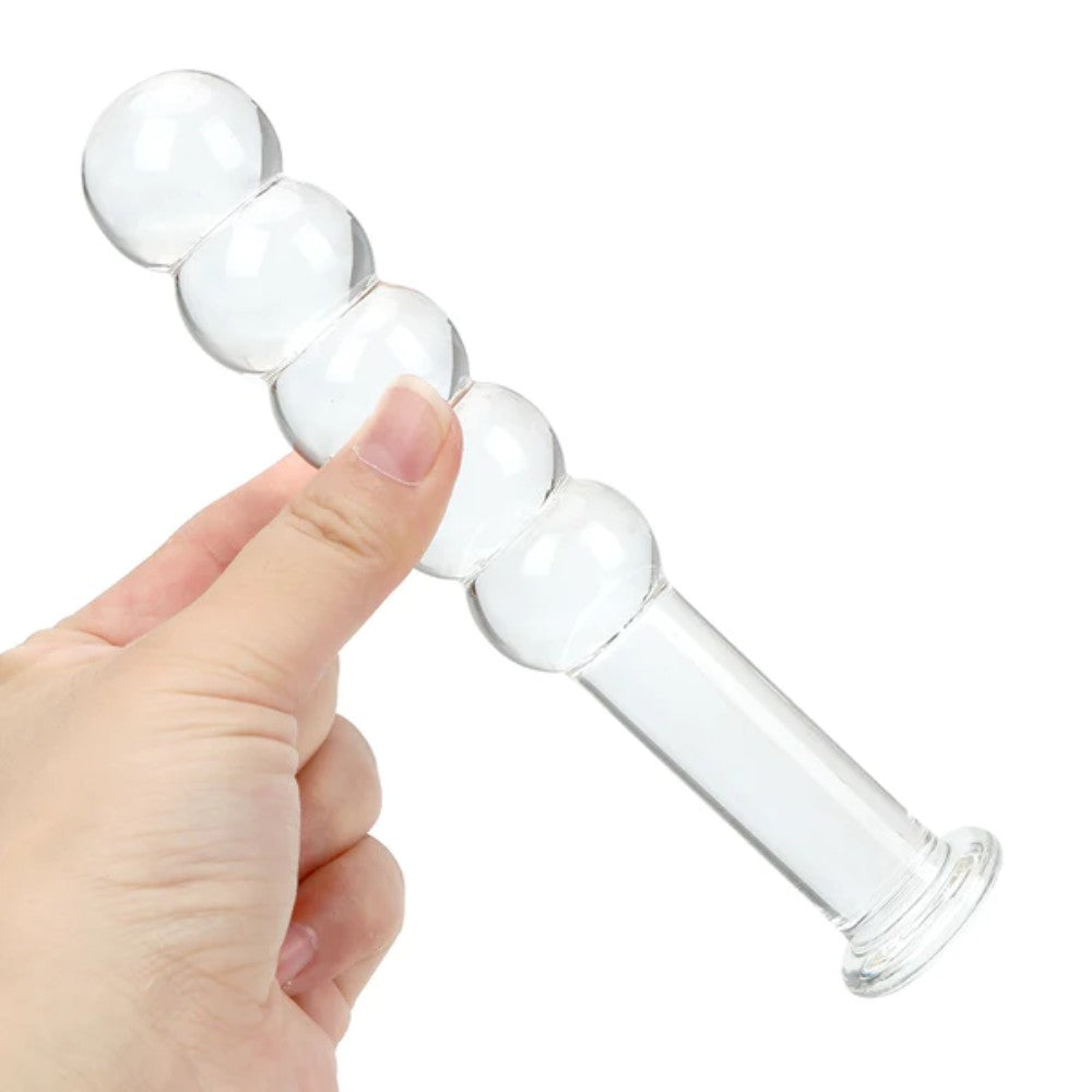 NAUGHTY TOYS Beaded Glass Anal plug 15 X 3 cm Δευτερεύουσα εικόνα προϊόντος