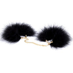 Naughty toys Feather Hand Cuffs with Gold chain - image 4