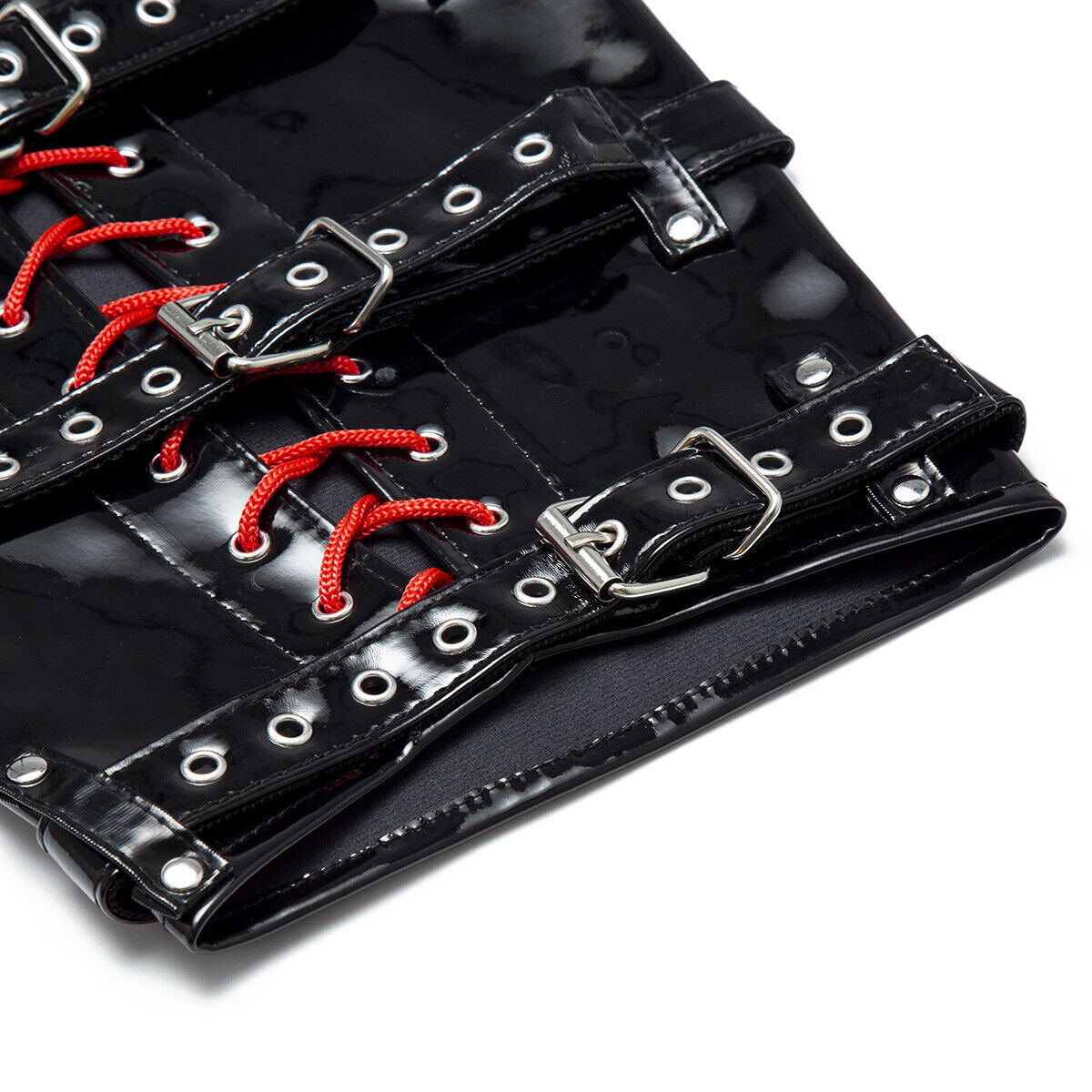 Shiny leather Calf Bondage Armbinders Restraint - image 7