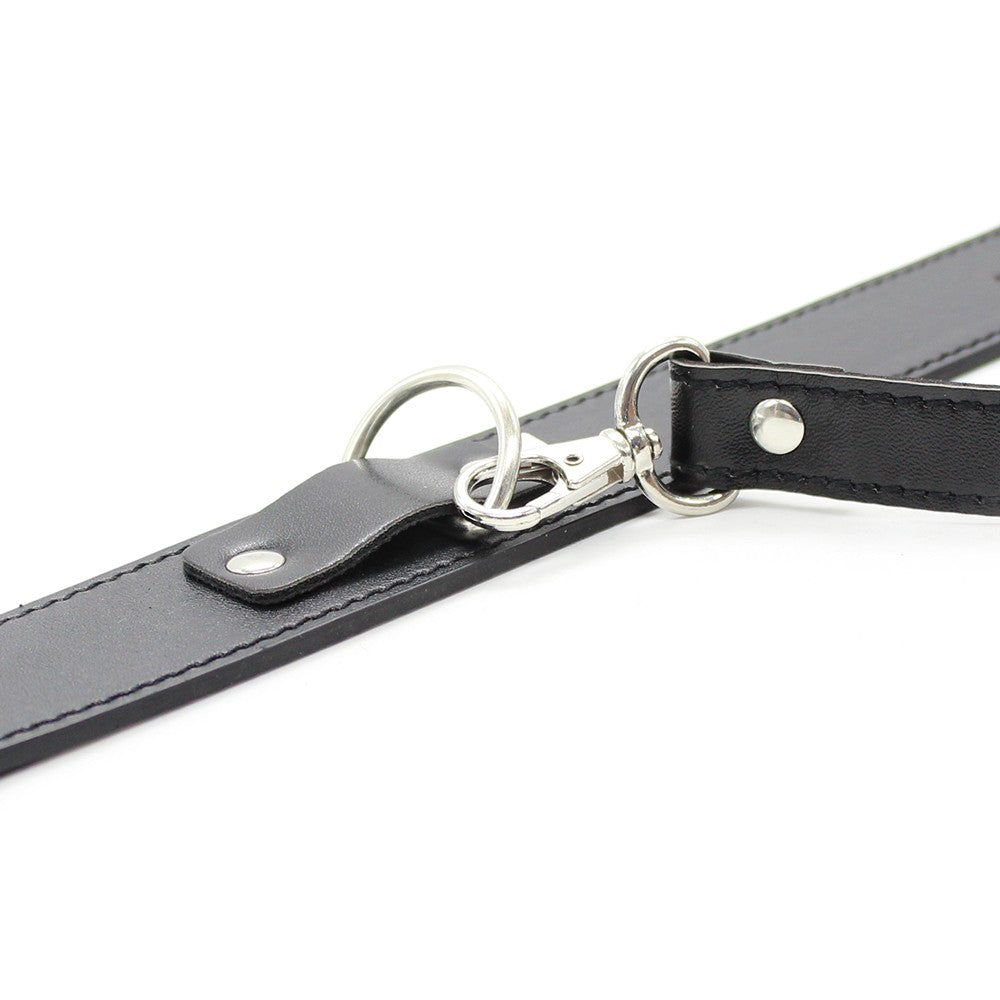 Naughty Toys faux leather collar with leash O/S - image 4