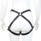 Leather Thigh Leg Harness with Handcuffs O/S - image 7