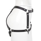 Leather Thigh Leg Harness with Handcuffs O/S - image 8