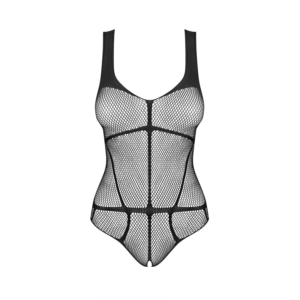 Obsessive B336 Crotchless Teddy Black O/S