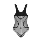 Obsessive B336 Crotchless Teddy Black O/S