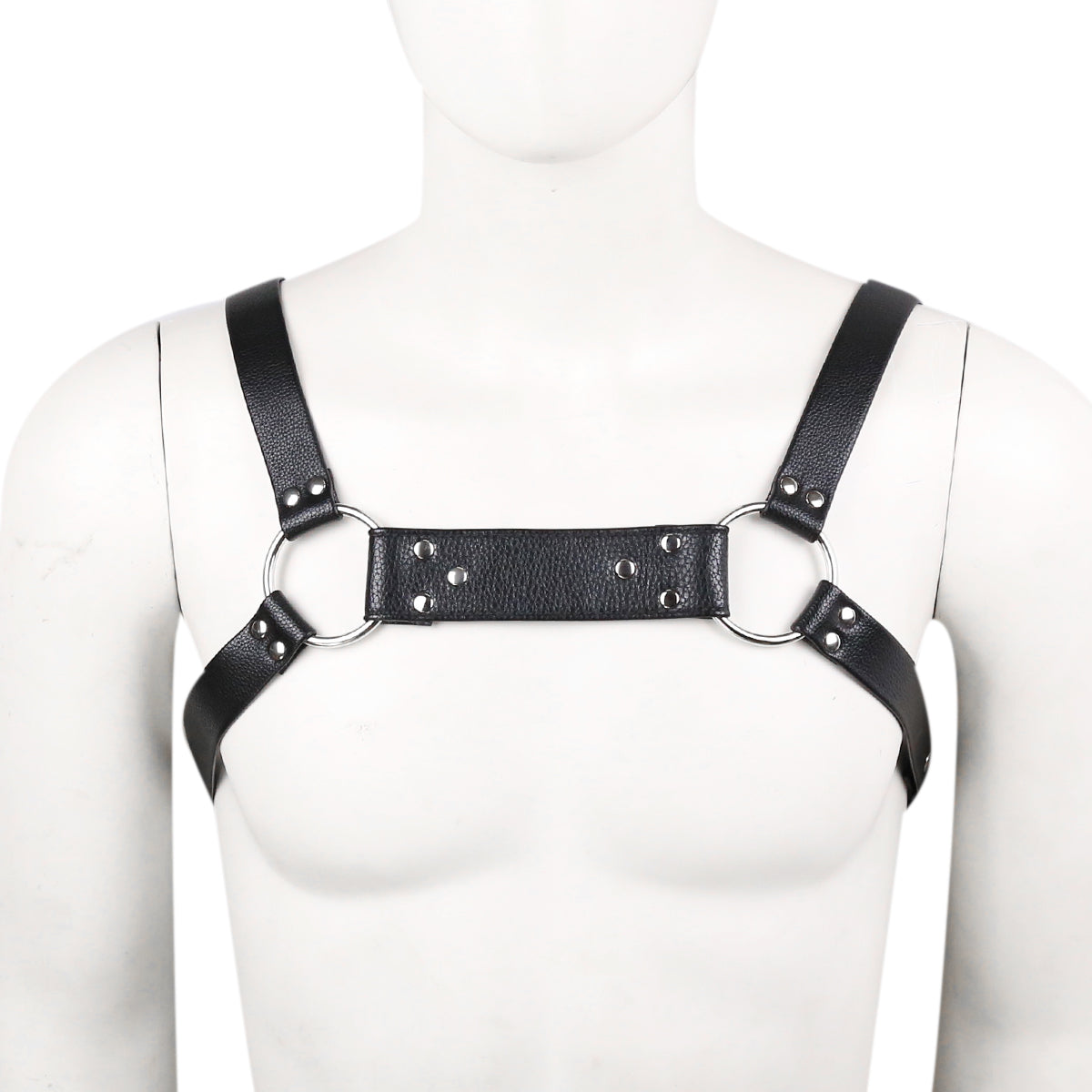 Bulldog leather chest harness M/L