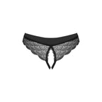 Plus size Obsessive Chemeris crotchless panties Black - image 5