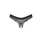 Plus size Obsessive Chemeris crotchless panties Black - image 3