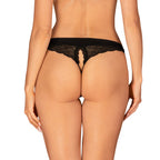 Plus size Obsessive Chemeris crotchless panties Black - image 7
